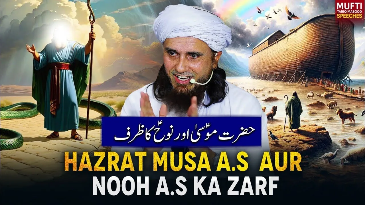 Hazrat Musa A.S  Aur Nooh A.S Ka Zarf | Mufti Tariq Masood Speeches
